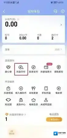 抖音我的钱包