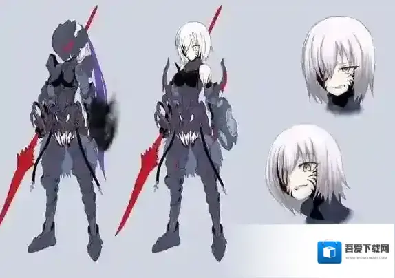 FGO那些黑化从者模型立绘赏析 看绘师们无穷的想象力_玛修·基列莱特