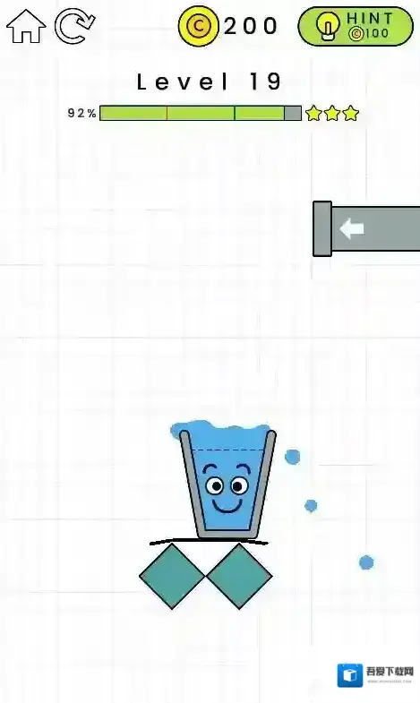 快乐玻璃杯19关怎么过 HappyGlass第19关三星通关攻略