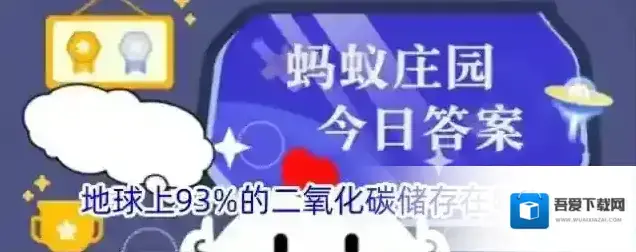 地球上93%的二氧化碳储存在哪里