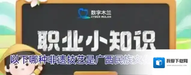以下哪种非遗技艺是广西民族文化的瑰宝