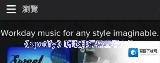 《spotify》听歌排行榜查看方法