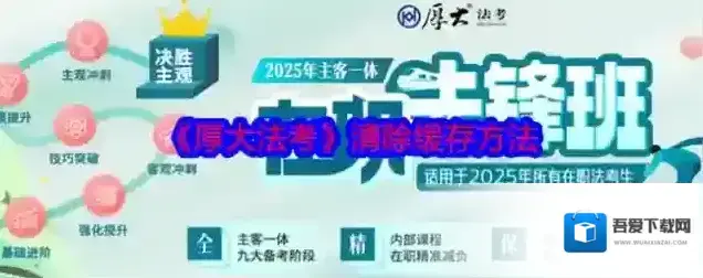 《厚大法考》清除缓存方法