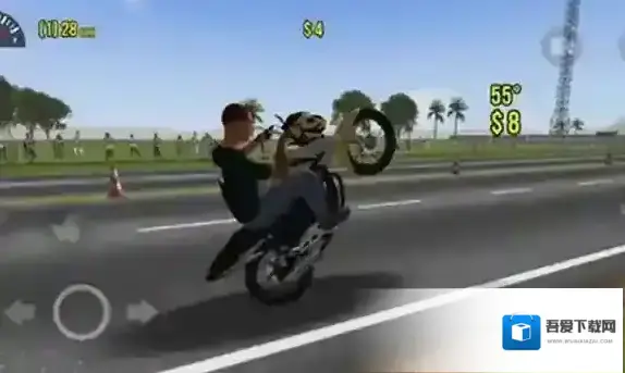 摩托平衡3D游戏中