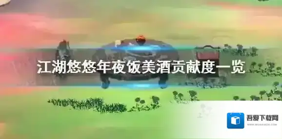 江湖悠悠年夜饭美酒贡献度怎么样 江湖悠悠年夜饭美酒贡献度一览