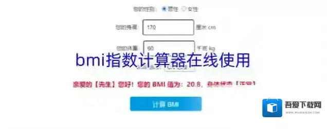 BMI计算器指数计算器