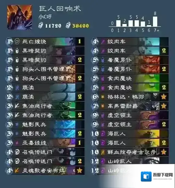 炉石传说巨人回响术卡组 炉石传说术士卡组介绍