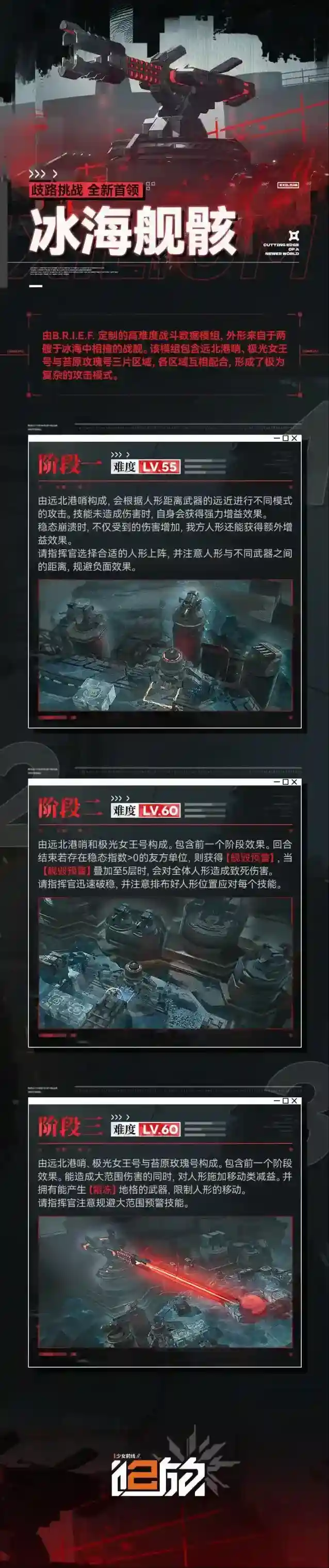 少女前线云图计划【全新首领】「歧路挑战」即将开放全新首领“冰海舰骸”！