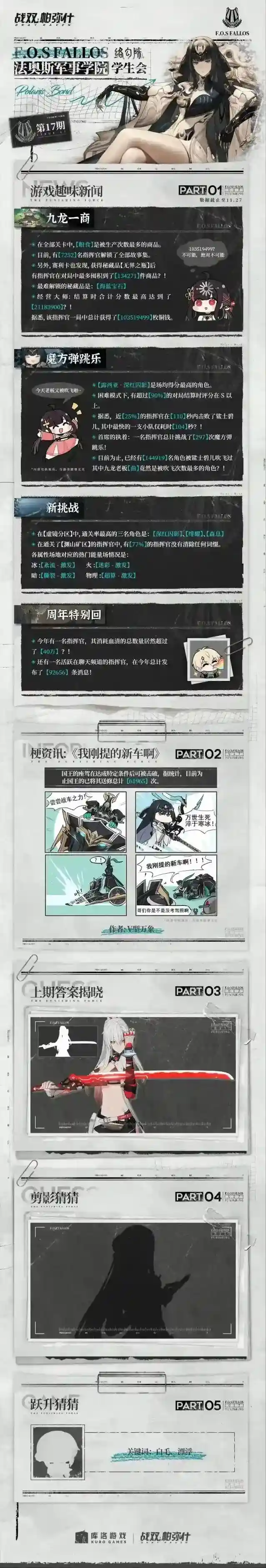 战双帕弥什【法奥斯学生会期刊】第十七期