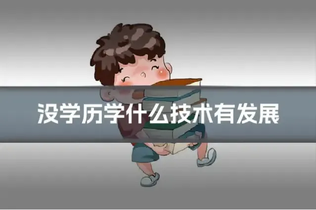 没学历学什么技术有发展