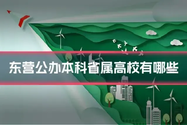 东营公办本科省属高校有哪些