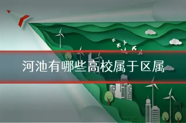 河池有哪些高校属于区属
