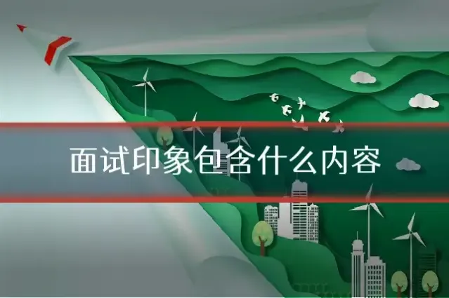 面试印象包含什么内容