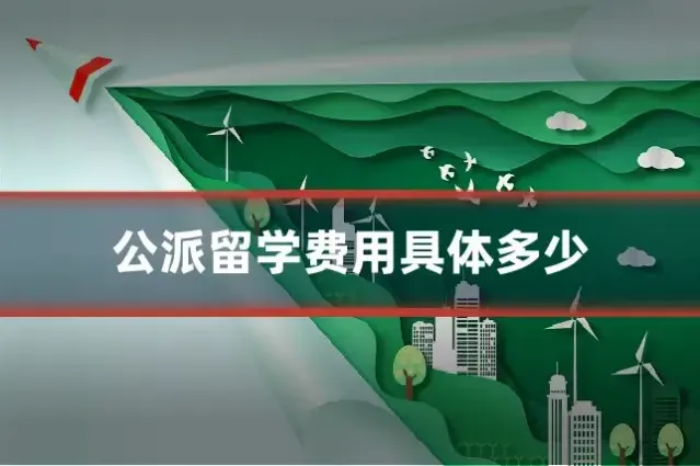 公派留学费用具体多少