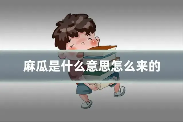 麻瓜是什么意思怎么来的