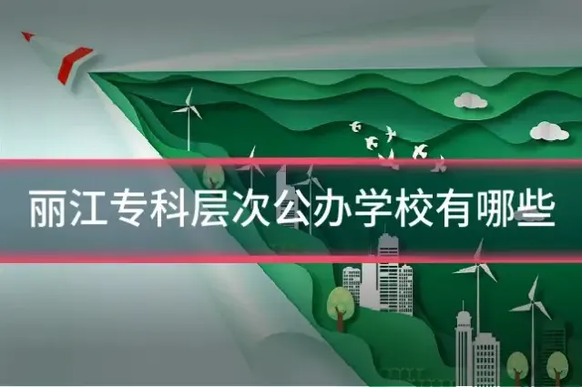 丽江专科层次公办学校有哪些