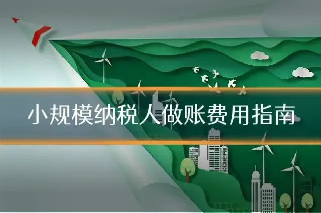 小规模纳税人做账费用指南