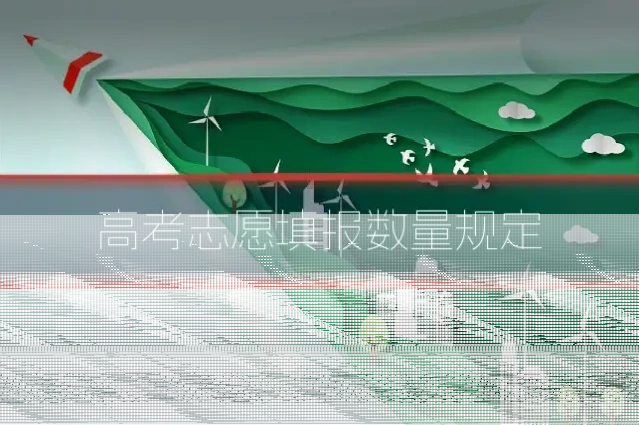 高考志愿填报数量规定