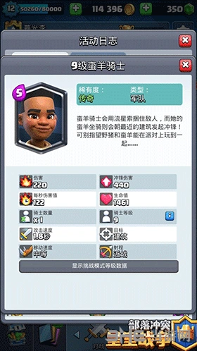 皇室战争蛮羊骑士技巧玩法指南