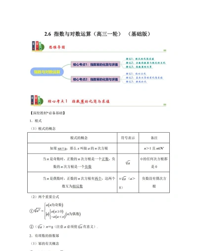 高三一轮复习