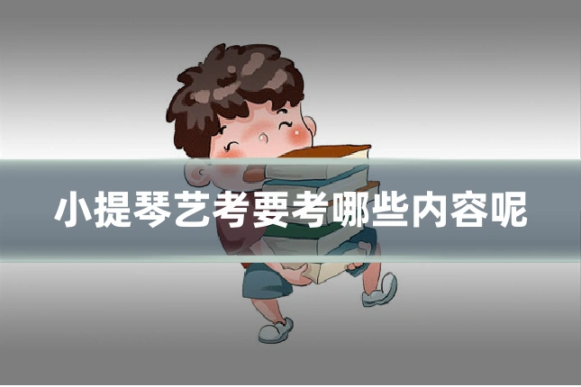 小提琴艺考要考哪些内容呢