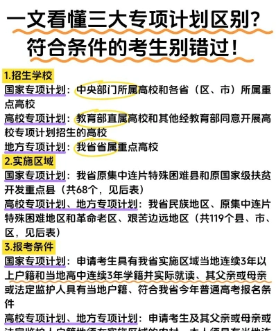 高校专项计划