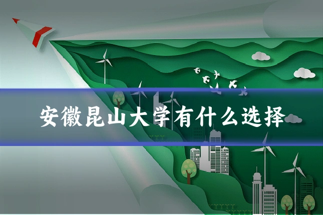 安徽昆山大学有什么选择