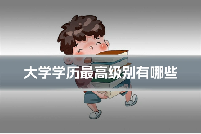 大学学历最高级别有哪些