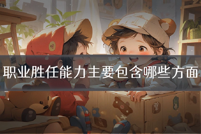 职业胜任能力主要包含哪些方面
