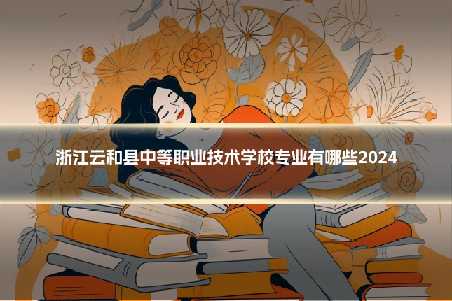 浙江云和县中等职业技术学校专业有哪些2024