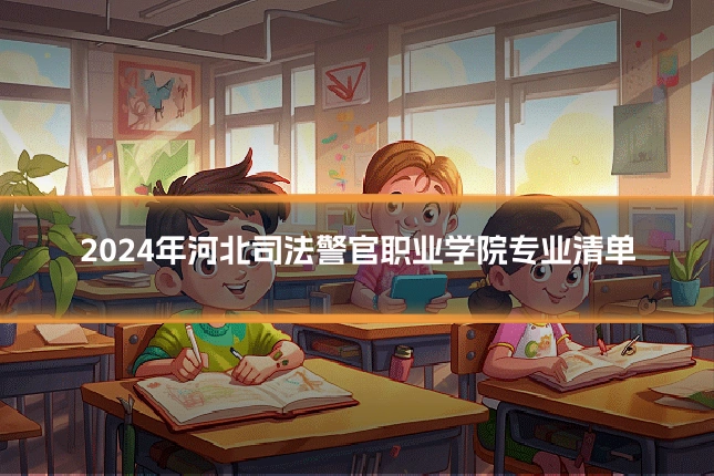 2024年河北司法警官职业学院专业清单