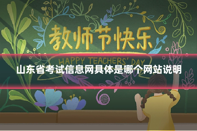 山东省考试信息网具体是哪个网站说明