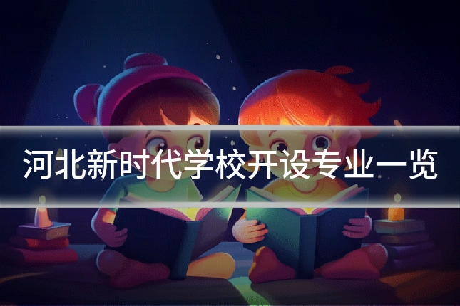 河北新时代学校开设专业一览