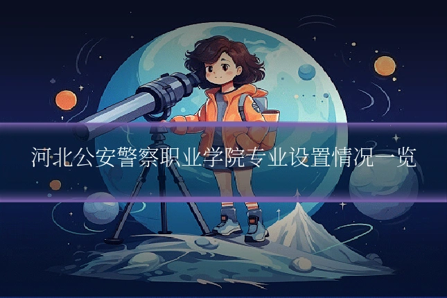 河北公安警察职业学院专业设置情况一览