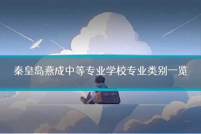 秦皇岛燕成中等专业学校专业类别一览