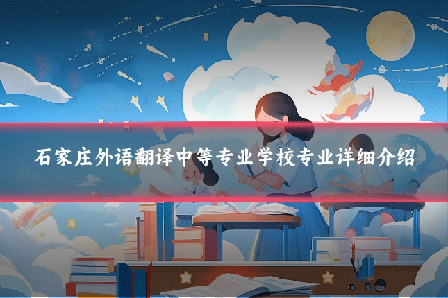 石家庄外语翻译中等专业学校专业详细介绍