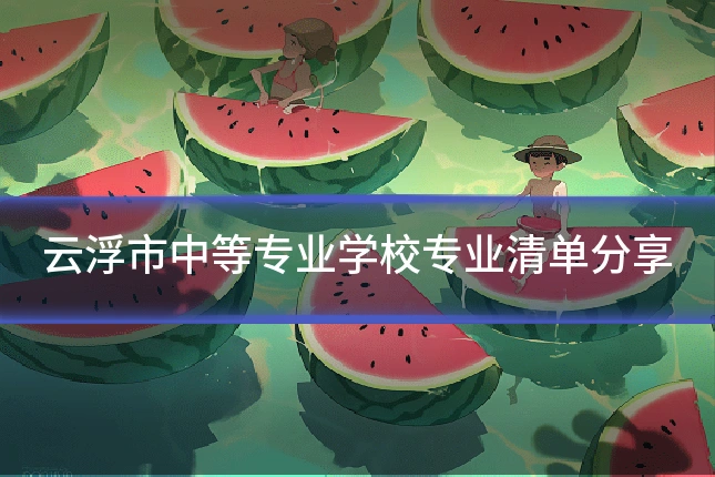 云浮市中等专业学校专业清单分享