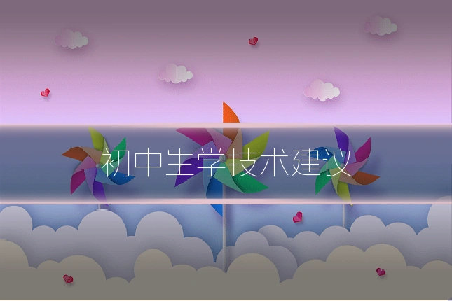 初中生学技术建议