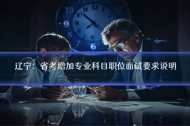 辽宁：省考增加专业科目职位面试要求说明
