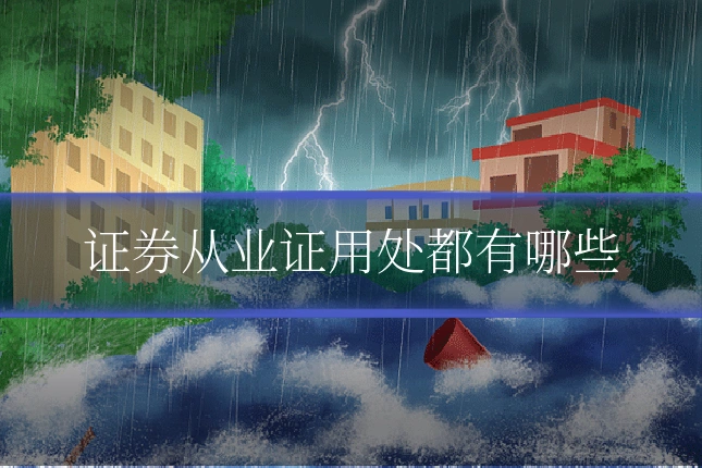 证券从业证用处都有哪些