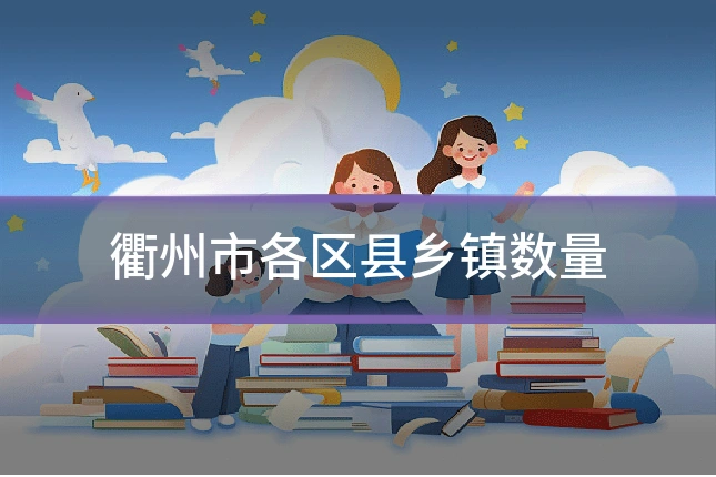 衢州市各区县乡镇数量