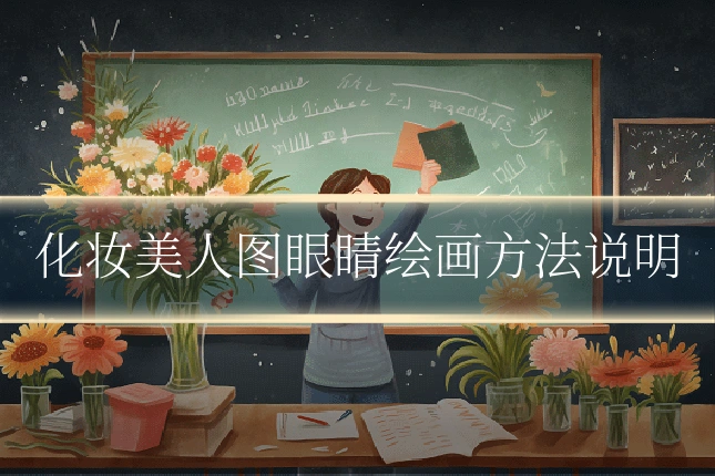 化妆美人图眼睛绘画方法说明