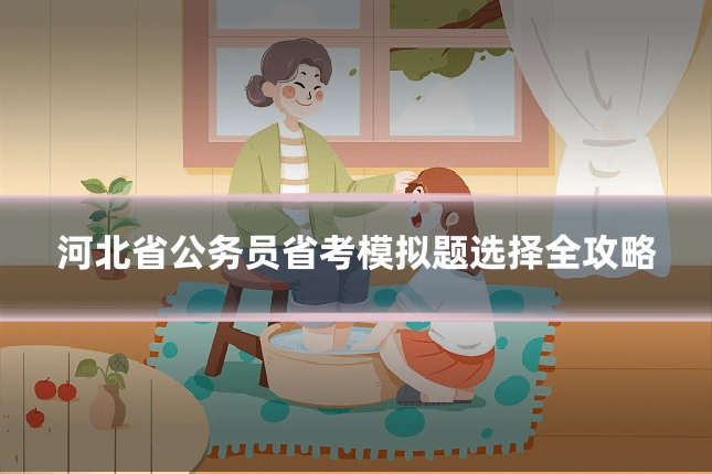 河北省公务员省考模拟题选择全攻略