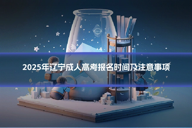 2025年辽宁成人高考报名时间及注意事项
