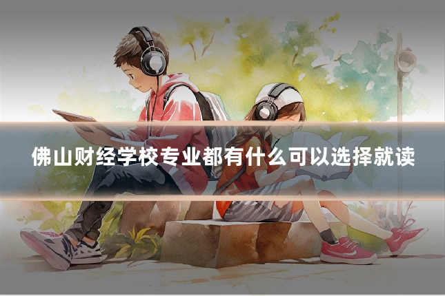 佛山财经学校专业都有什么可以选择就读