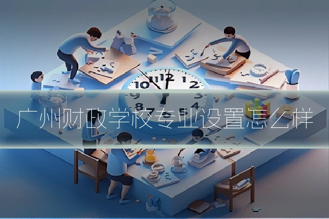 广州财政学校专业设置怎么样