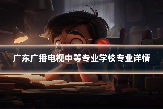 广东广播电视中等专业学校专业详情