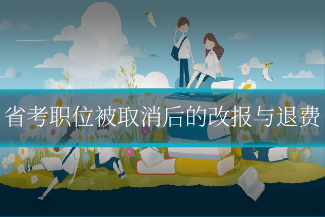 省考职位被取消后的改报与退费