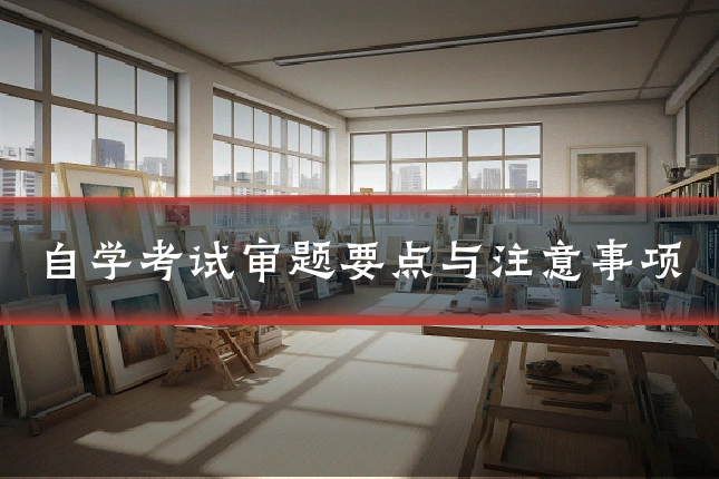 自学考试审题要点与注意事项