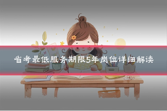 省考最低服务期限5年岗位详细解读